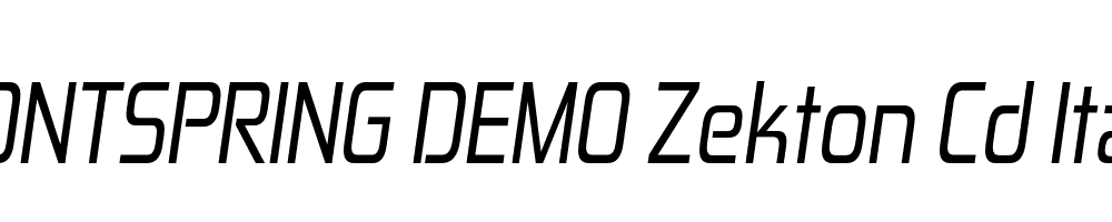  DEMO Zekton Cd Italic