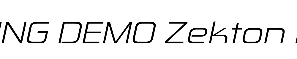  DEMO Zekton Ex Bk Italic