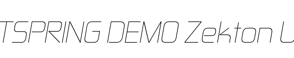  DEMO Zekton Ul Italic