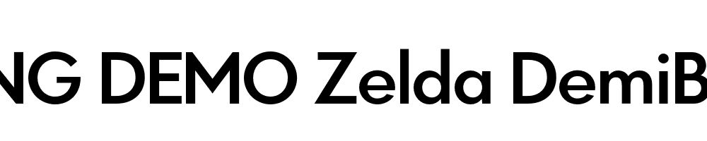  DEMO Zelda DemiBold Regular