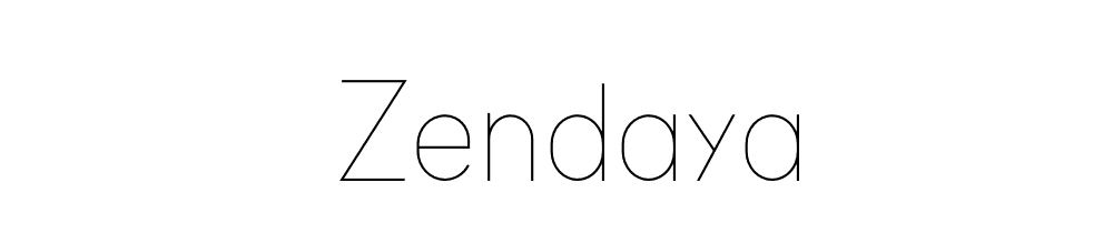 Zendaya font Full Family Free [Download Now]