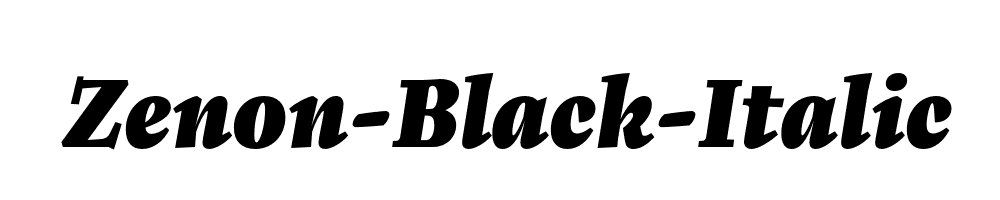 Zenon-Black-Italic