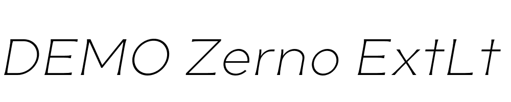 FSP DEMO Zerno ExtLt Italic