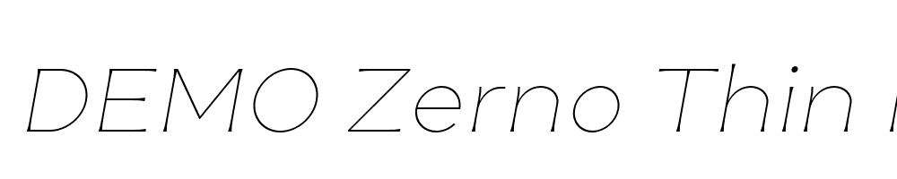 FSP DEMO Zerno Thin Italic