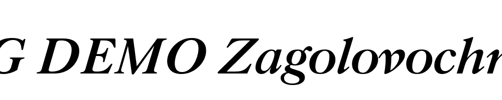  DEMO Zagolovochnaya Bold Italic