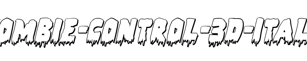 Zombie-Control-3D-Italic