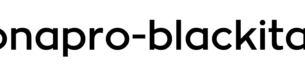 Zonapro Blackitalic