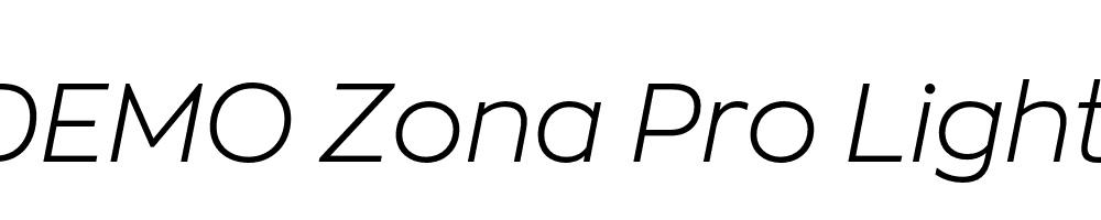 FSP DEMO Zona Pro Light Italic