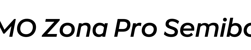 FSP DEMO Zona Pro Semibold Italic