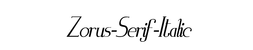 Zorus-Serif-Italic