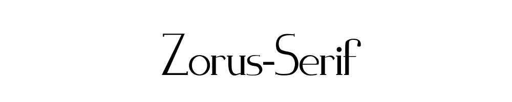 Zorus-Serif