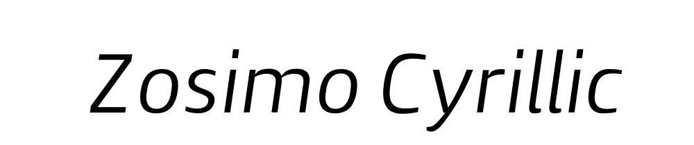 Zosimo Cyrillic