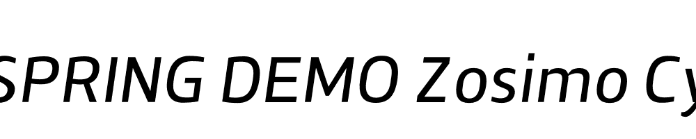  DEMO Zosimo Cyr Italic