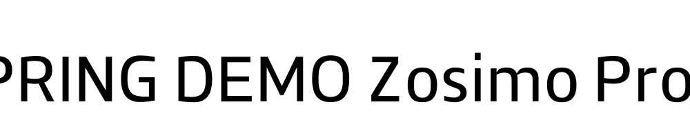  DEMO Zosimo Pro Regular