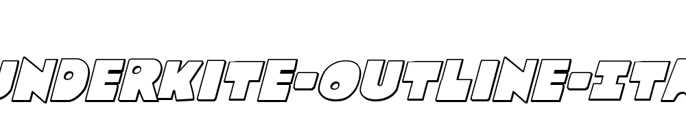 Zounderkite-Outline-Italic