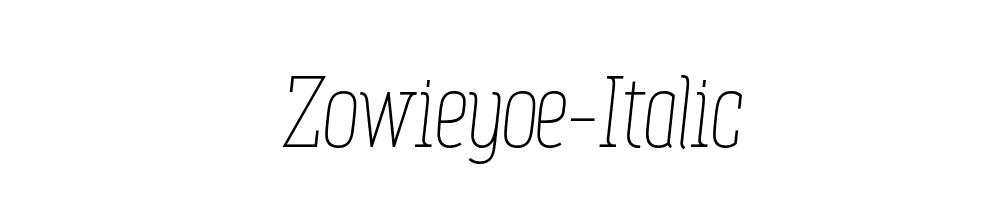 Zowieyoe-Italic