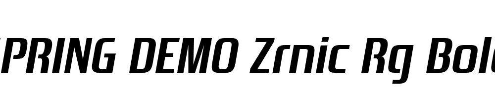  DEMO Zrnic Rg Bold Italic