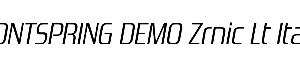  DEMO Zrnic Lt Italic