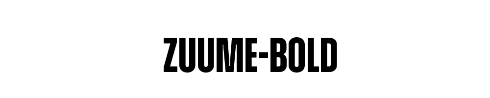 Zuume-Bold