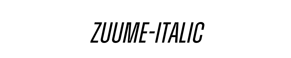 Zuume-Italic