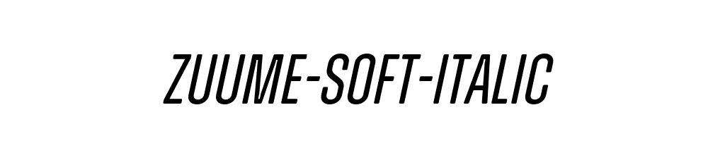 Zuume-Soft-Italic